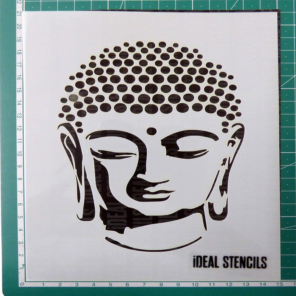 Buddha Image Stencil for Painting, Crafts, and Decorating