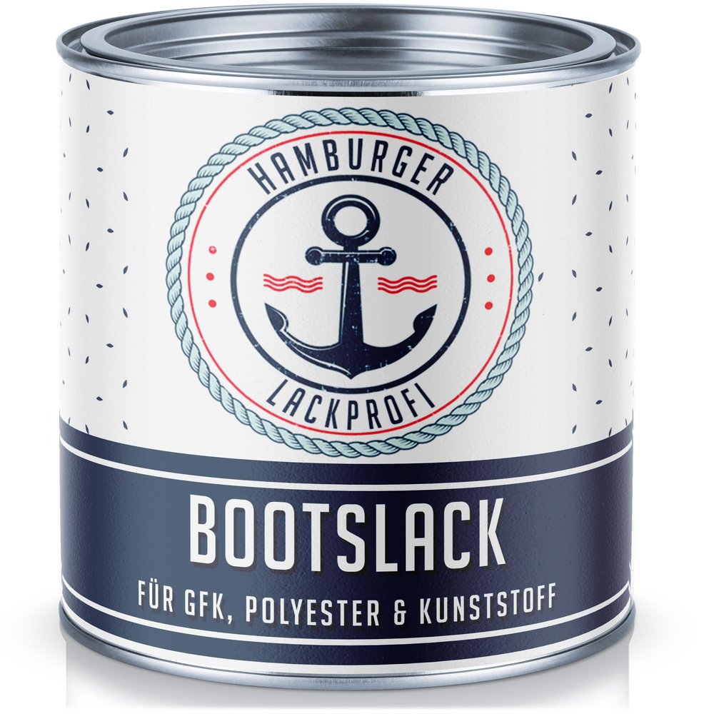 Hamburger Lack-Profi 2-Component Matte Boat Paint, Broom Yellow RAL 1032, for GRP/Plastic/Polyester, 10 L