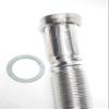 Flexible Chrome-Plated Outlet Pipe, 1 1/2 in, Extendable, 40 mm Outlet, with Escutcheon view 1