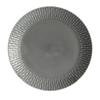 Tubayia Round Ceramic Serving Plate for Fruit, Bread & Snacks (Gray) view 3