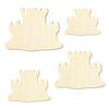 Wooden Sandcastle Decorative Cutouts, 3–50 cm, Size: 42 cm, Pack of 10 view 2