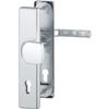 SH LONDON lever/knob set on plate, PZ 88, 67–72 mm, RC3, with cylinder protection, silver, NORM view 1