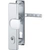 SH LONDON lever/knob set on plate, PZ 88, 67–72 mm, RC3, with cylinder protection, silver, NORM view 2