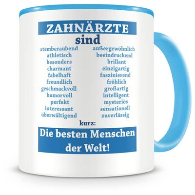 Samunshi “Dentists Are…” Mug, 300 ml, Light Blue