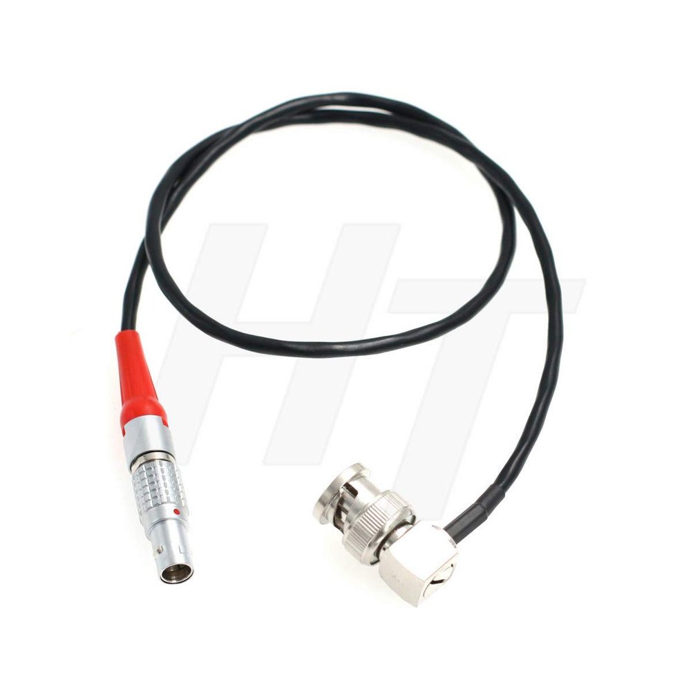 50 cm 5-Pin to Right-Angle BNC Timecode Cable for NanoLockit, Zoom F4/F8 and URSA Mini Pro