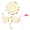 Wooden Sunflower Craft Cutouts, 12 cm, Pack of 10 view 3