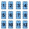 TopTie 12-Piece Training Vest Set, Numbered 1-12, for Soccer and Basketball view 4