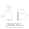 Turbionaire MIO 100 LL-SC 100 mm Bathroom Exhaust Fan, Chrome-Plated view 3