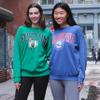 Ultra Game Women's Extra Soft Fleece Distressed Oversized Pullover Sweatshirt, Team Color, Large view 4
