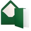 500-Piece Dark Green Card Set, DIN A6 Folded Cards with Inserts and C6 Envelopes view 1