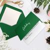 500-Piece Dark Green Card Set, DIN A6 Folded Cards with Inserts and C6 Envelopes view 2