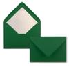 500-Piece Dark Green Card Set, DIN A6 Folded Cards with Inserts and C6 Envelopes view 4