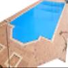 International Pool Protection Winter Pool Cover 6.5 x 7.5 m, Blue/Black, with Storage Bag view 4