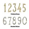 QCAA Traditional House Number 6, Solid Brass, 10.2 cm, US10B Oil-Rubbed Bronze, 1 pc, Made in Taiwan view 4