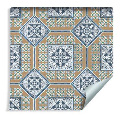 Muralo Mosaic Photo Wallpaper 1002 x 53 cm, Nonwoven, Colorful Oriental 3D Ornament