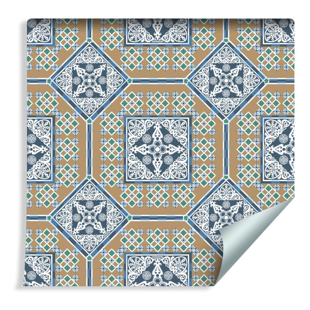 Muralo Mosaic Photo Wallpaper 1002 x 53 cm, Nonwoven, Colorful Oriental 3D Ornament