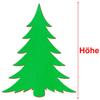 Modern Green Wooden Fir Tree – 24 cm, Pack of 50 view 3