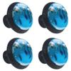 EZIOLY 3 Dolphin-Pattern Decorative Cabinet Knobs, 4-Pack view 2