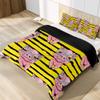 Eslifey Bedding Set for Bedroom, Cute Pig on Yellow Background, 150 x 200 cm, 3-Piece, Multicolor, Twin 59 x 79/19 x 29 in view 3