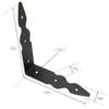 KOTARBAU Shelf Bracket, Steel Angle Support, 150 mm view 2