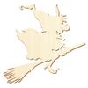 Flying Halloween Wooden Witch Cutout, 5–50 cm, 1 Piece view 1