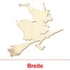Flying Halloween Wooden Witch Cutout, 5–50 cm, 1 Piece view 3