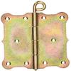 KOTARBAU Rolled Strap Hinges 100 x 100 x 2 mm, Yellow Zinc-Plated, with Removable Ring Pin (25) view 3