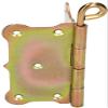 KOTARBAU Rolled Strap Hinges 100 x 100 x 2 mm, Yellow Zinc-Plated, with Removable Ring Pin (25) view 4