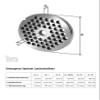 WOLFCUT 3-Groove Grinder Plate, Size 32, 16 mm Bore view 2
