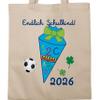 Cotton Bag – First Day of School Gift, “Finally a Schoolchild!” Soccer 2026 view 3