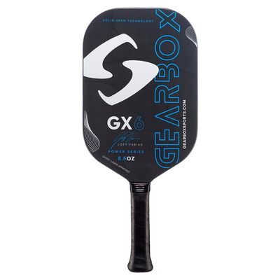 Gearbox GX6 Pickleball Paddle, Blue (Power) – 8.5 oz, 3 15/16 in (Standard)