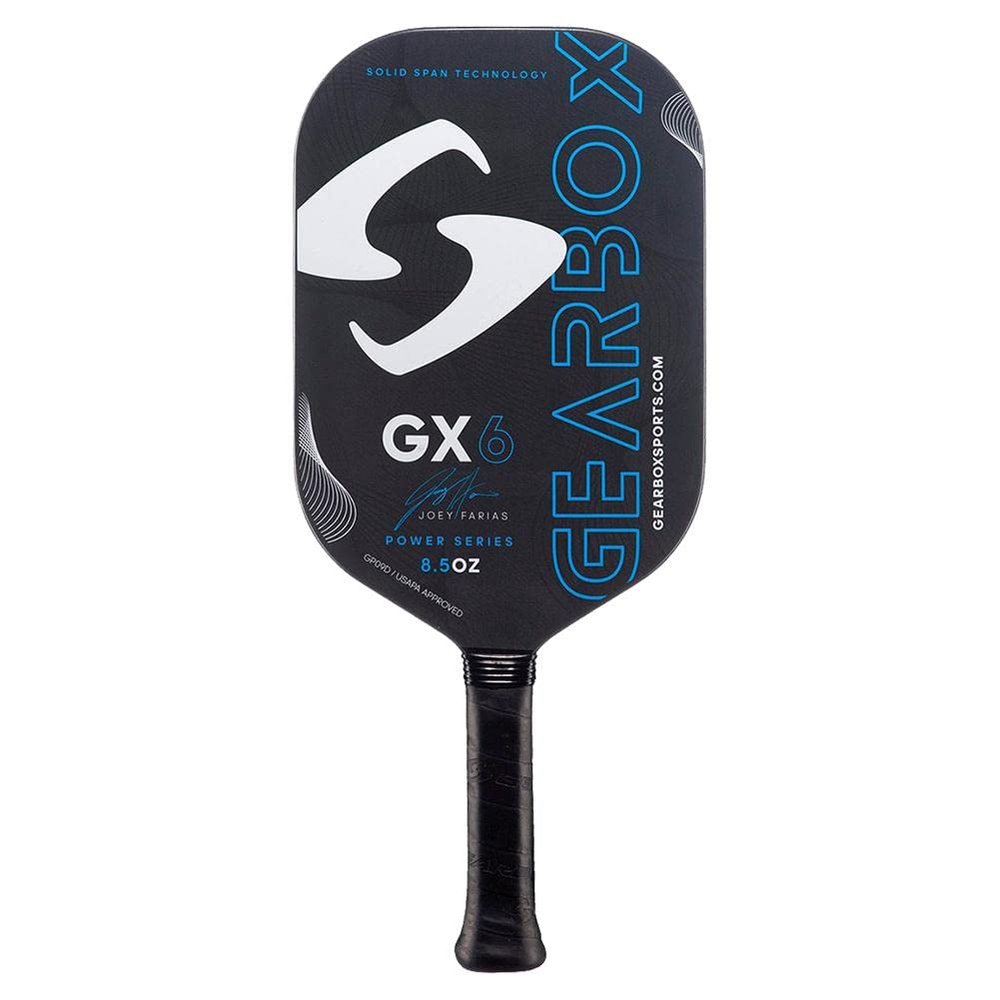 Gearbox GX6 Pickleball Paddle, Blue (Power) – 8.5 oz, 3 15/16 in (Standard)