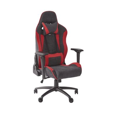 X Rocker Siena Ergonomic Gaming Chair/Office Chair/Desk Chair with Armrests and Rocking Function, Swivel and Height-Adjustable, up to 120 kg, Black/Red, X-Large, 791601