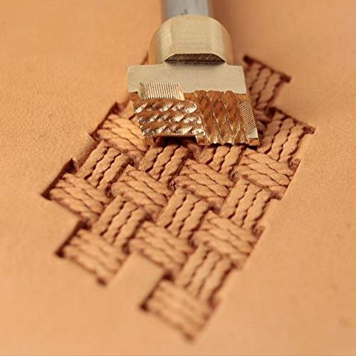 Leather Craft Stamping Tool, Brass Basket Weave #263
