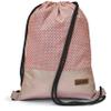 Leon By Bers Premium Drawstring Gym Bag with Inner Pockets, Dots Pink/Pink PU, 45 x 34 cm view 1