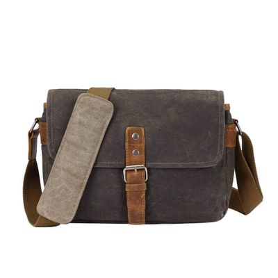 Neuleben Vintage Waterproof Canvas Camera Bag for SLR and Mirrorless Cameras, Green
