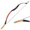 MILAEM Traditional Handmade Recurve Bow, 25–55 lb Longbow, Hunting Horsebow, Red, 50 lb view 1