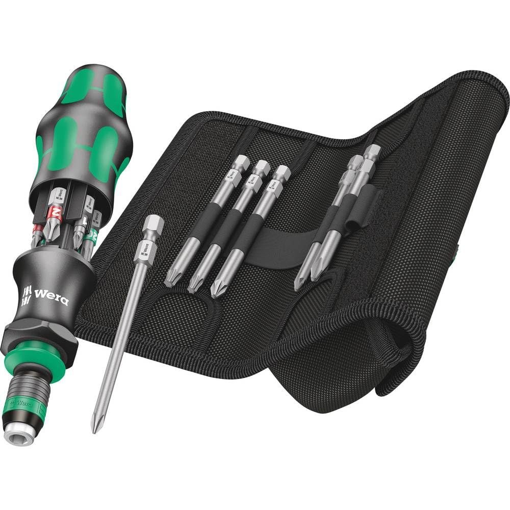 Wera 05051017001 Kraftform Kompakt 20 Tool Finder 2 with Case, Screwdriver with Bit Magazine, 13-Piece