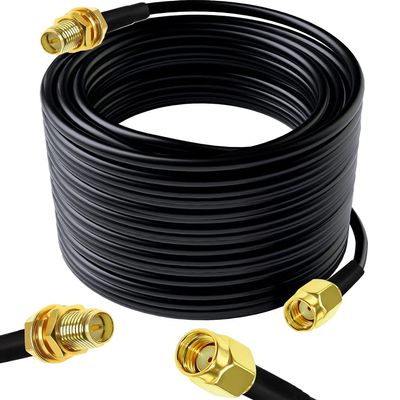 RUNCCI-YUN 10 m Wi-Fi Antenna Extension Cable, SMA Male to Female