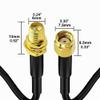 RUNCCI-YUN 10 m Wi-Fi Antenna Extension Cable, SMA Male to Female view 2