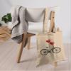 Shirtracer Cotton Tote Bag – Bicycle Heart Balloons Statement view 3
