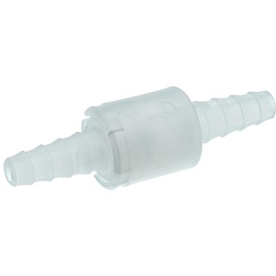 8–10 mm FDA PP Laboratory Check Valve, up to 4 bar, 120 mbar Opening Pressure