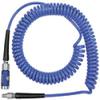 RIEGLER Spiral Hose Push-Button Safety Coupling Set, PU, 12 x 8 mm, 3 m view 2