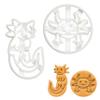 2-Piece Axolotl Cookie Cutter Set, Cute and Realistic view 1
