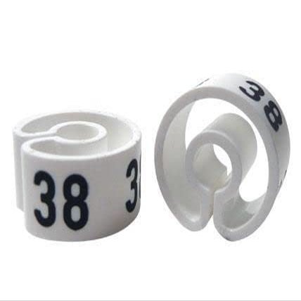 Tex-Clip Size Markers for Standard Clothes Hangers up to 4.5 mm Wire Diameter (114)