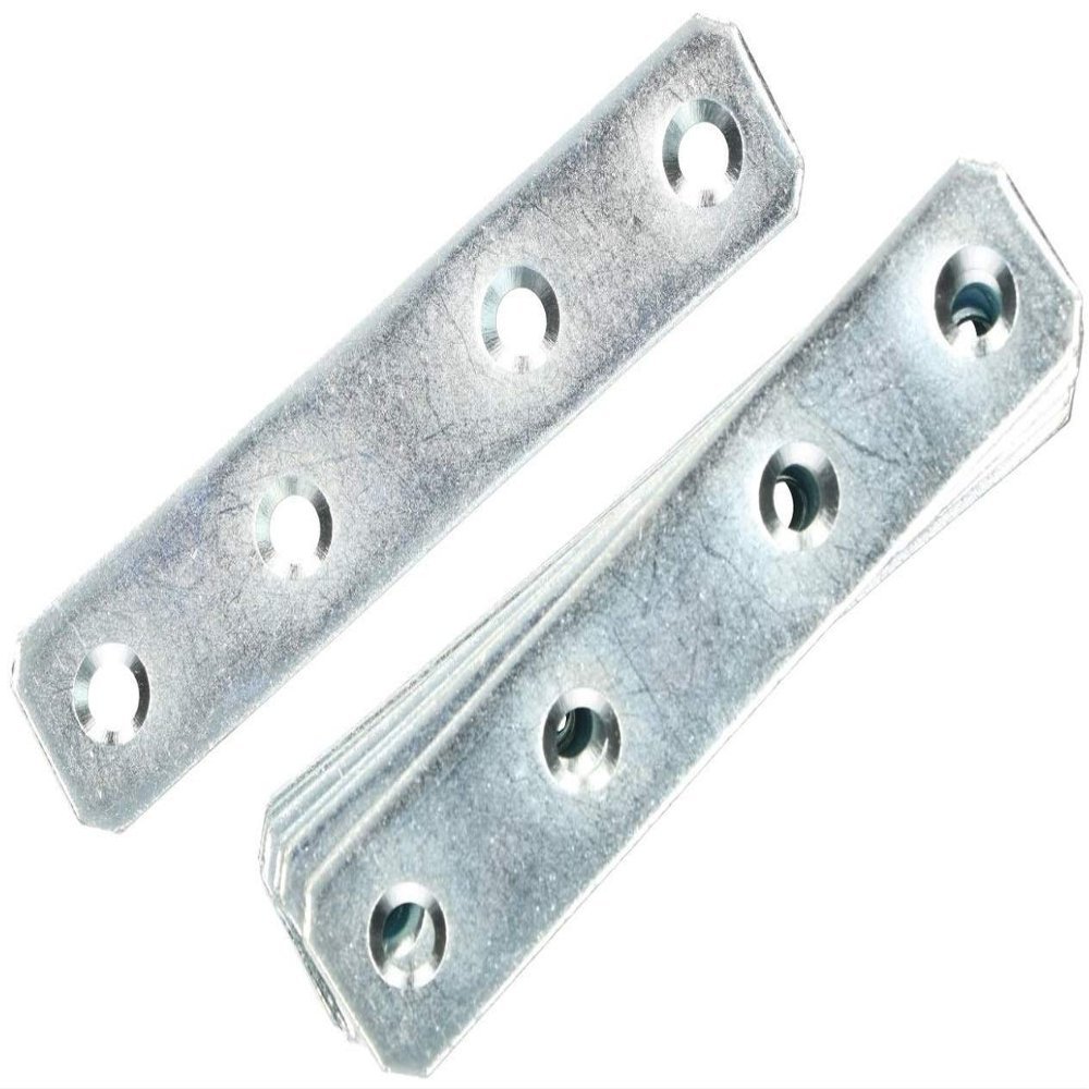 KOTARBAU Perforated Plates 97 x 20 mm, Galvanized Steel, Silver, 100-Pack