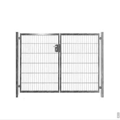 SRM Design Galvanized Double Swing Gate 200 x 123 cm with Posts