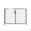 SRM Design Galvanized Double Swing Gate 200 x 123 cm with Posts view 1