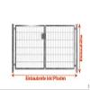 SRM Design Galvanized Double Swing Gate 200 x 123 cm with Posts view 2