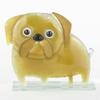Nobile Glassware Fused Glass Pug Fawn 2001-19 view 1